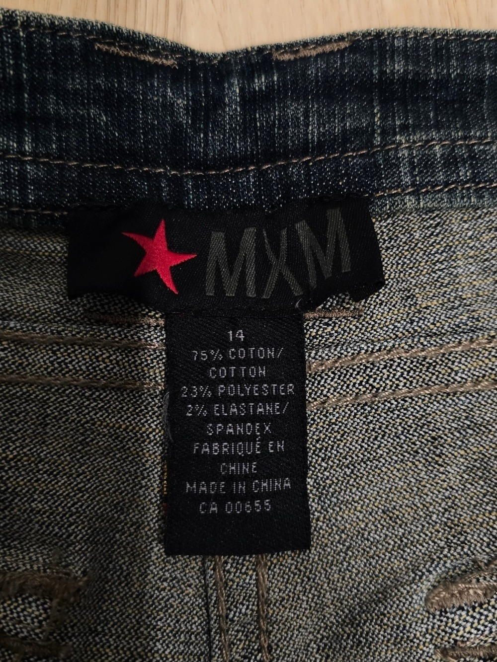 MXM Dark Wash Wide Leg Jeans - Picture 4 of 10